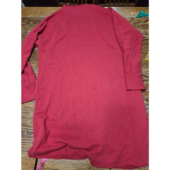 Frank & Eileen IZZIE Sweatshirt Party Dress TRIPLE FLEECE In  Cranberry Sz XL - Picture 4 of 4
